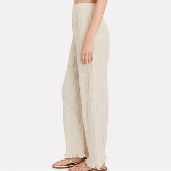 NWT Savannah Morrow The Label Naia Crinkled Cotton Pants SML - Picture 5 of 9